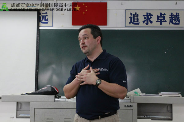 拉萨尔大学招生官Robert Arcangel与剑桥学子面对面交流