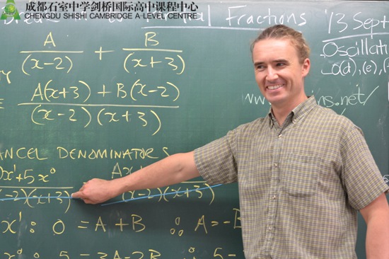 剑桥国际高中课程中心数学老师Ryan Strugnell
