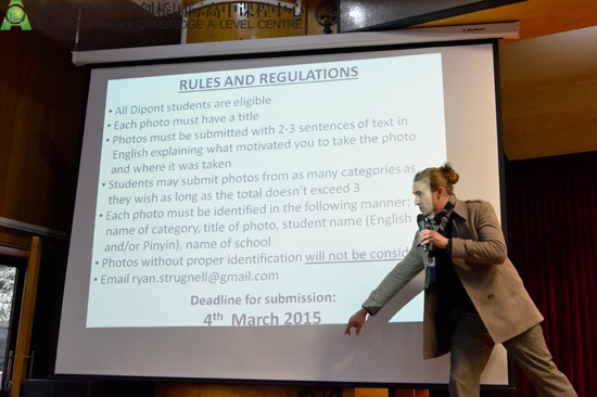 Strugnell先生为大家介绍摄影大赛规则